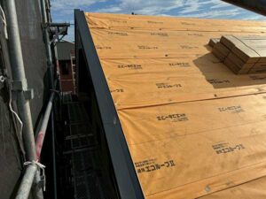 ケラバ板金の施工